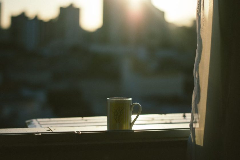Soft morning light in a quiet kitchen